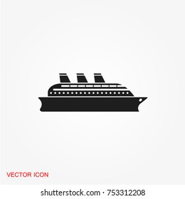 Ship icon vector