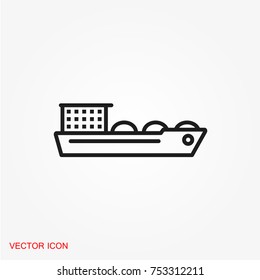 Ship icon vector