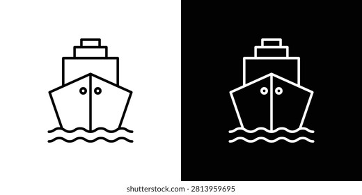 Ship icon vector art kit. EPS10.