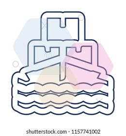 Ship icon vector can be used as png, Ship