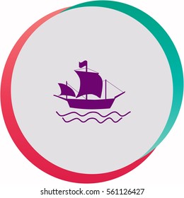 Ship  icon. Vector design.