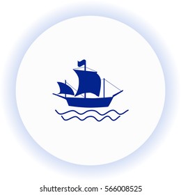 Ship  icon. Vector design.