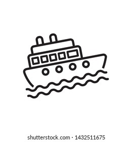 ship icon vector design template