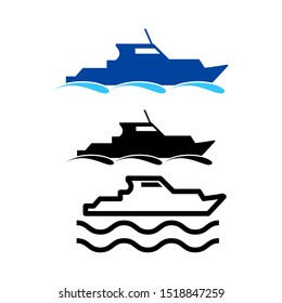 ship icon vector design template