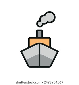 Ship icon vector design templates simple and modern concept