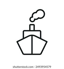 Ship icon vector design templates simple and modern concept