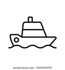 Ship icon vector design templates simple and modern concept