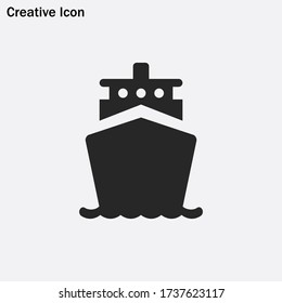 Ship Icon Vector Eps 10