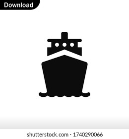 Ship Icon Vector Eps 10