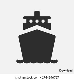 Ship icon vector eps 10