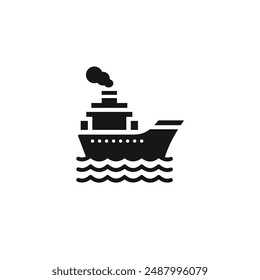 Ship icon vector. EPS 10 editable vector