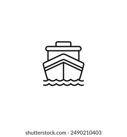 Ship icon vector. EPS 10 editable vector