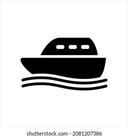 Ship icon vector graphic illustration