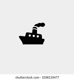 Ship icon. Vector ship illustration