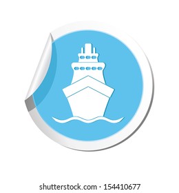 Ship icon. Vector illustration