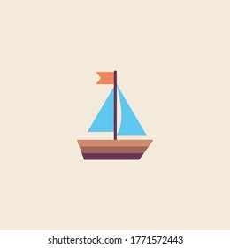 Ship icon vector. Ship illustration