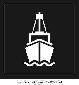 ship icon. ship vector illustration