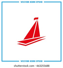 Ship icon. Vector illustration eps10.