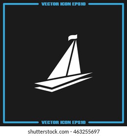 Ship icon. Vector illustration eps10.