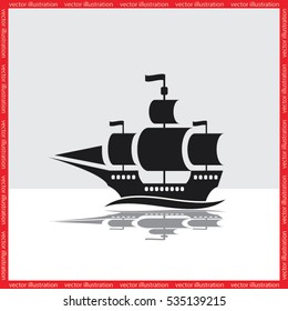 ship icon vector illustration eps10.