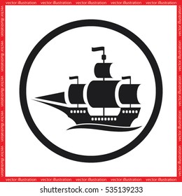 ship icon vector illustration eps10.