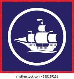 ship icon vector illustration eps10.