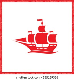 ship icon vector illustration eps10.