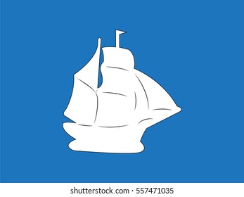 ship, icon, vector illustration eps10