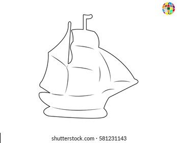 ship, icon, vector illustration eps10