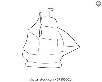 ship, icon, vector illustration eps10
