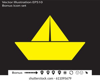 ship, icon, vector illustration eps10