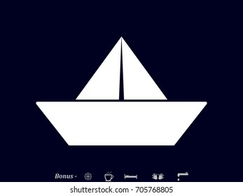 ship, icon, vector illustration eps10