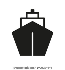 Ship icon vector illustration isolated on white background