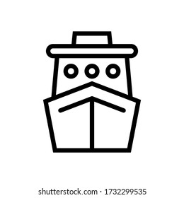 Vorlage für das Schiffsiko Vector Illustration-Logo