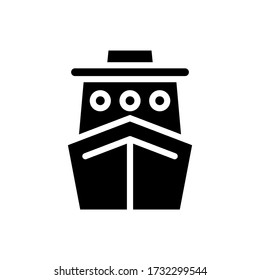 Ship Icon Vector Illustration Logo Template