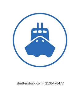 ship icon, vector illustration, white background