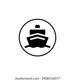 ship icon vector ilustration logo design