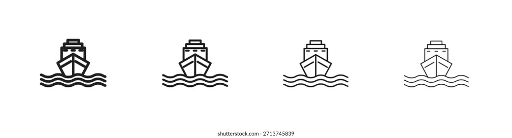 Icono de envío. Vector de pictogramas aislados.