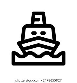 ícono de envío. ícono de línea de Vector para tu Sitio web, móvil, presentación y diseño de logotipo.