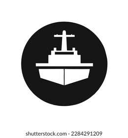 ship icon vector on white background, ship trendy filled icon from Army collection, ship simple element illustration