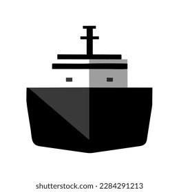 ship icon vector on white background, ship trendy filled icon from Army collection, ship simple element illustration