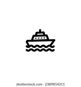 Ship icon vector. outline icon for web, ui, and mobile apps