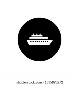 ship icon vector. shipping symbol. container pictogram, flat vector sign isolated on white background