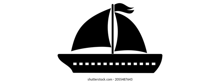 ship icon, ship vector sign symbol of water transportations