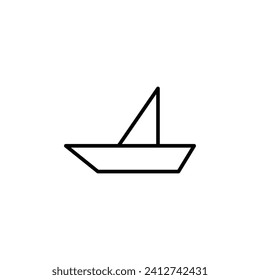 símbolo vectorial de icono de barco