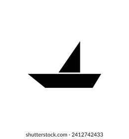 símbolo vectorial de icono de barco