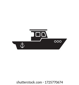 Ship icon vector simple design