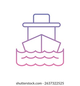 Ship Icon vector stock illustration