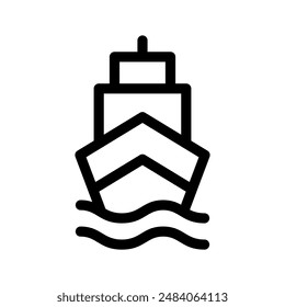 Ship Icon Vector Symbol Design Illustration