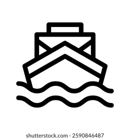 Ship Icon Vector Symbol Design Illustration